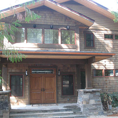 Kerslake home by Sandpoint Builders inc., a custom luxury home builder in North Idaho image.
