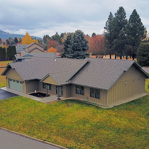 Wolfe home built by Sandpoint Builders inc., a custom luxury home builder in North Idaho.